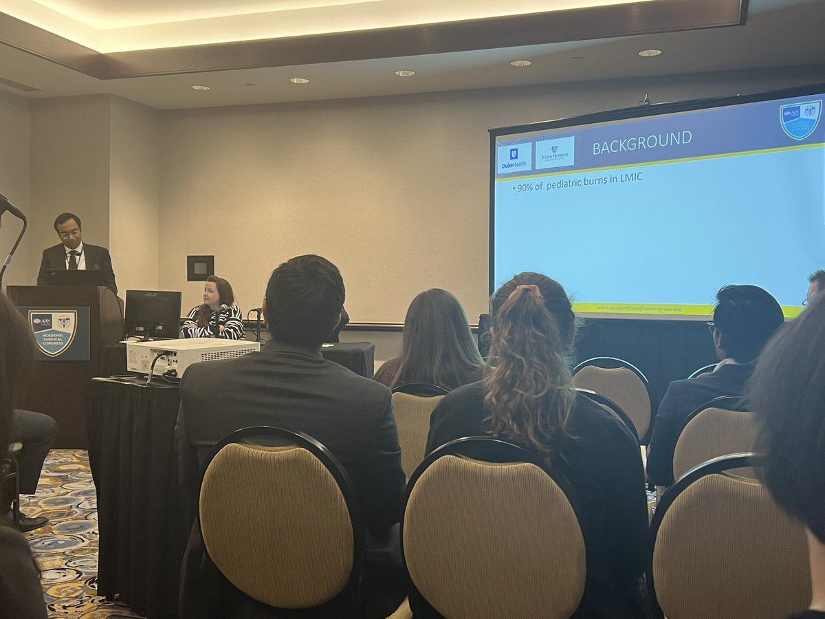 Duke Trauma (@duketrauma) on Twitter photo Varun Kapur presenting “Evaluating Factors Associated With Pediatric Burn Mortality Using a Global Burn Registry.” #ASC2023 <a href="/DukeSurgRes/">Duke General Surgery Residency</a> <a href="/DukeSurgery/">Duke Surgery</a> Varun Kapur presenting “Evaluating Factors Associated With Pediatric Burn Mortality Using a Global Burn Registry.” #ASC2023 <a href="/DukeSurgRes/">Duke General Surgery Residency</a> <a href="/DukeSurgery/">Duke Surgery</a>