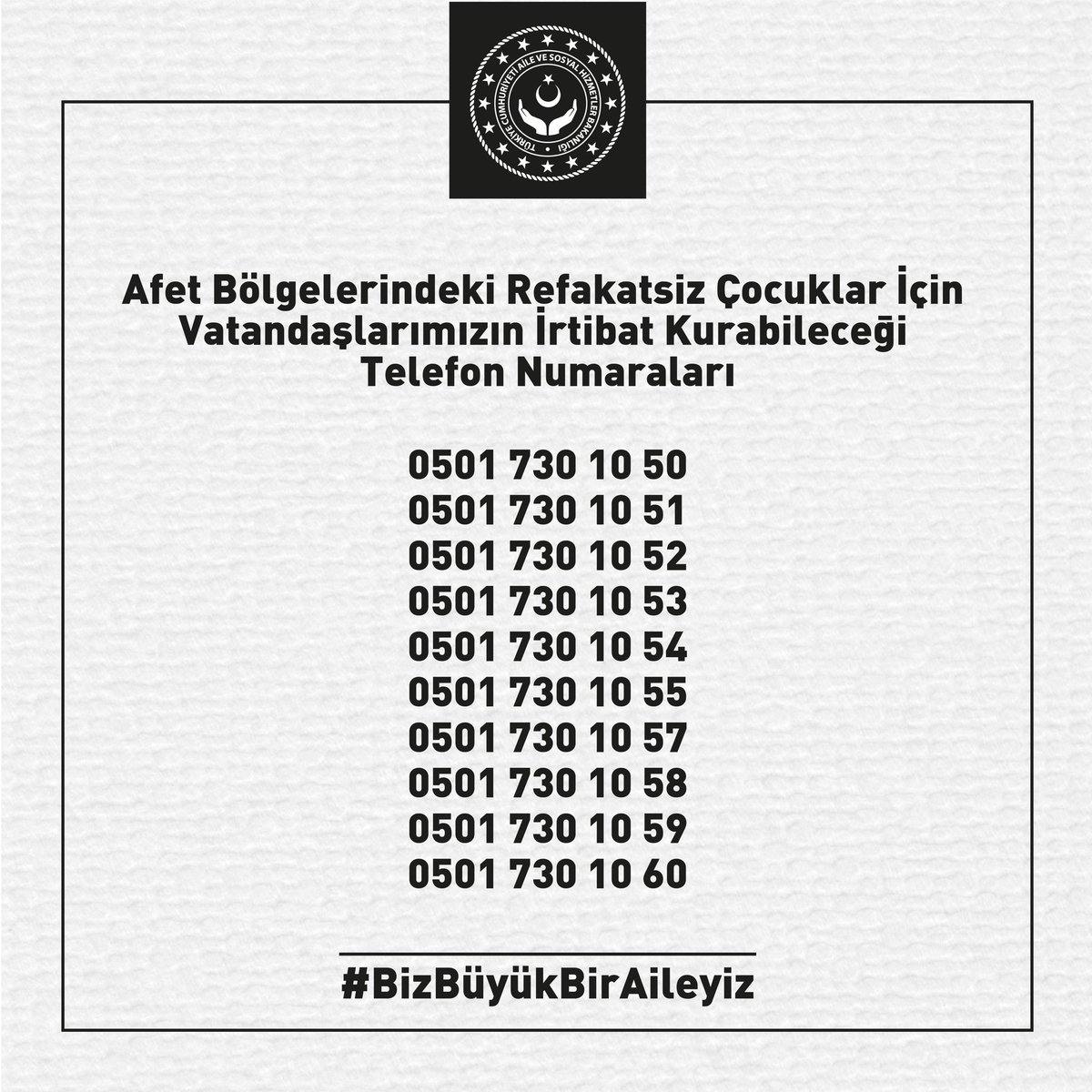 ProfDemirtas's tweet image. Aile Bakanlığından geldi.
Çocuklar için bu numaraları ARAMADAN asla ama asla hareket etmeyin