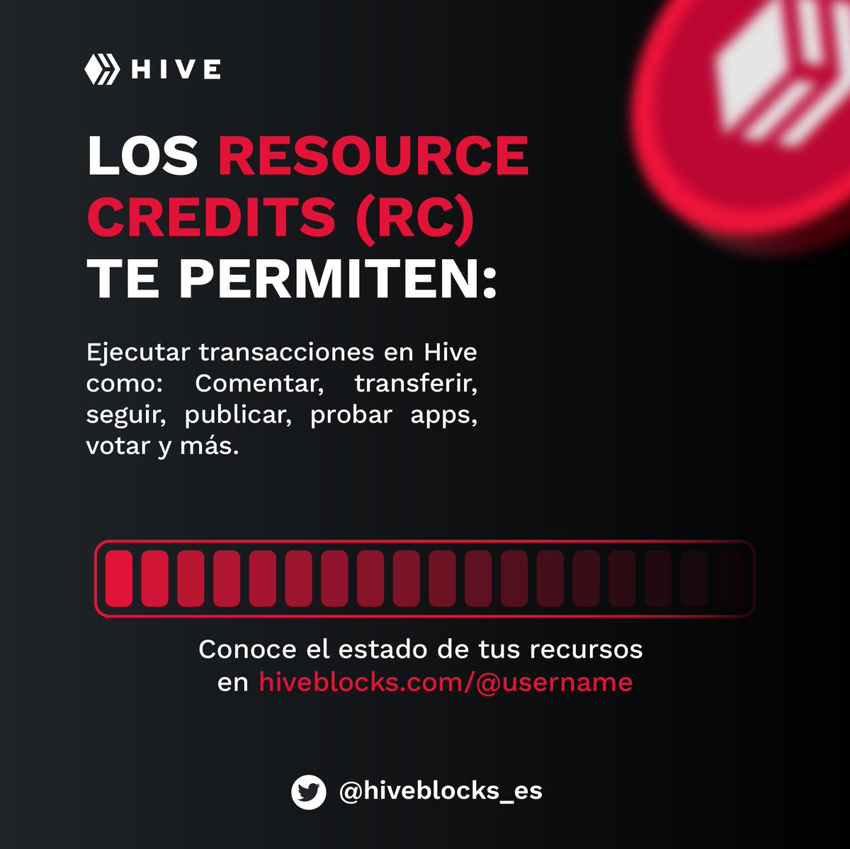 hiveblocks_es's tweet photo. 🤓¿Cuál es la función de los RC en la blockchain #HIVE?
#Blockchain #HiveTips #Web3 https://t.co/Fn1jHVTVsK