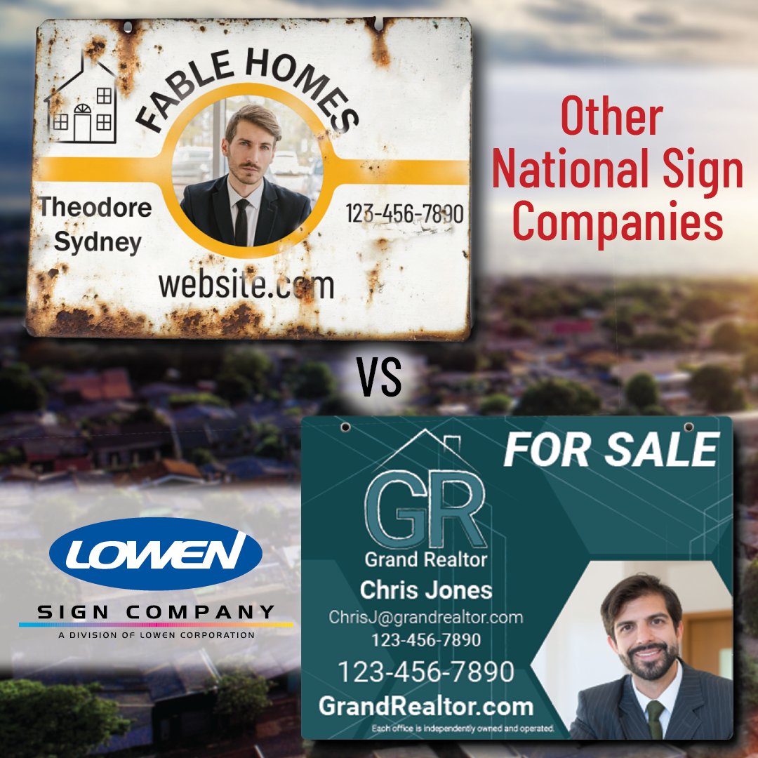 LowenSign's tweet image. The powder coating helps prevent rust and increases your sign's durability in any weather condition.

Order your signage today at lowensign.com or call 1-800-545-5505 to speak with a customer representative.

#realestate #realesestatesigns #realestatelife  #Realtors