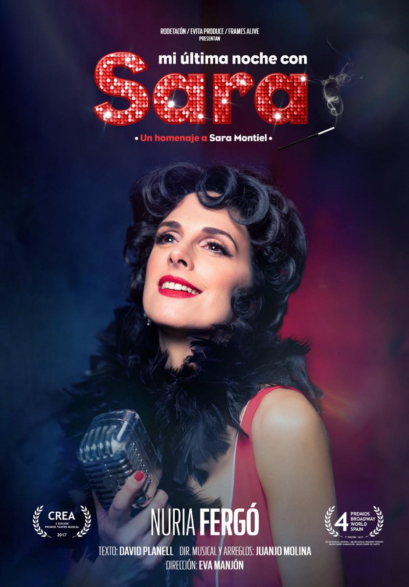 MientradaNet's tweet photo. Mi úlltima Noche con Sara, un homenaje a Sara Montiel, protagonizado por Nuria Fergó 💫🌹Teatro Villa de Nerja próximo 10 de marzo en el Centro Cultural Villa de Nerja.
¡Compra tus entradas! 👉🏻 https://t.co/abSnEyPI59 https://t.co/Hfhjs3CTaW