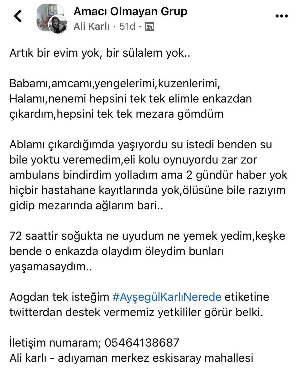 #AyseguelKarlıNerede