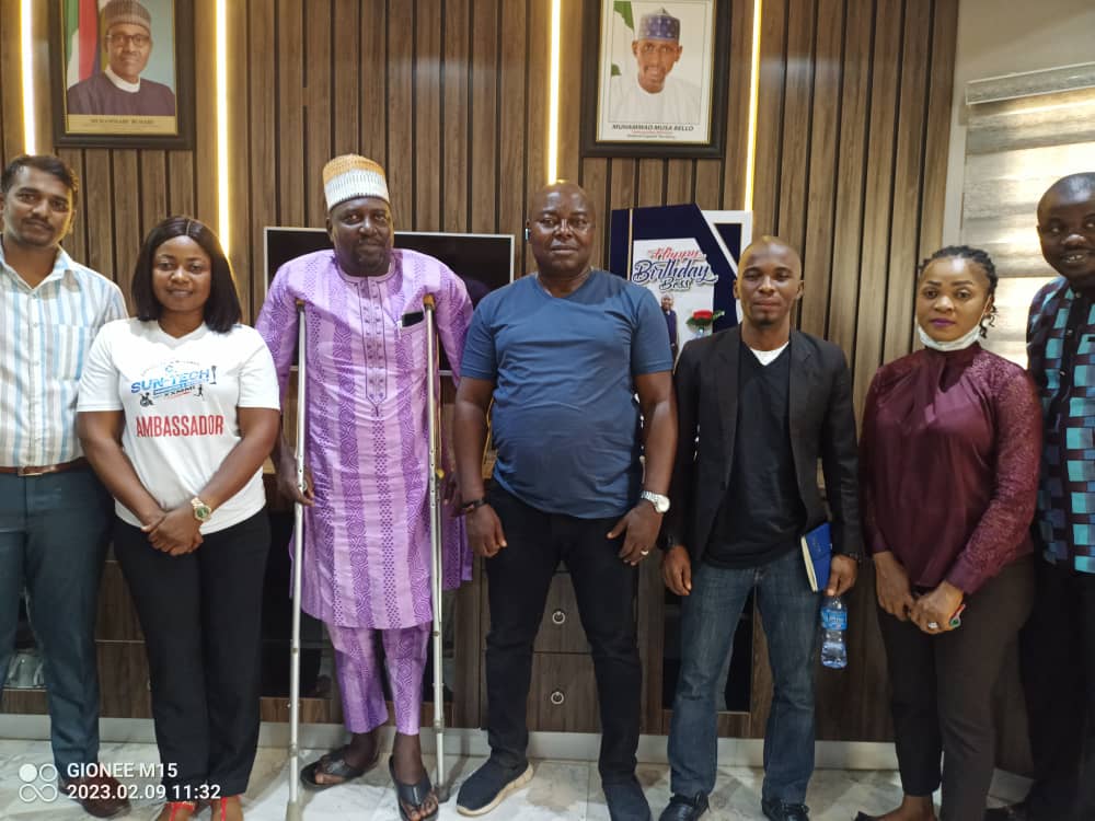 JonapwdNg's tweet photo. #EarlierToday: The National President of JONAPWD, Mr. Abdullahi A. Usman, and The Execitive Director, Mr Adetunder Ademefun @crowny84, paid a courtesy visit Sun-tech Prosthetics and Orthotics Ltd

#Jonapwd #LimbReplacement #SunTechProstheticsAndOrthoticsLtd https://t.co/PNkEIfVmTl