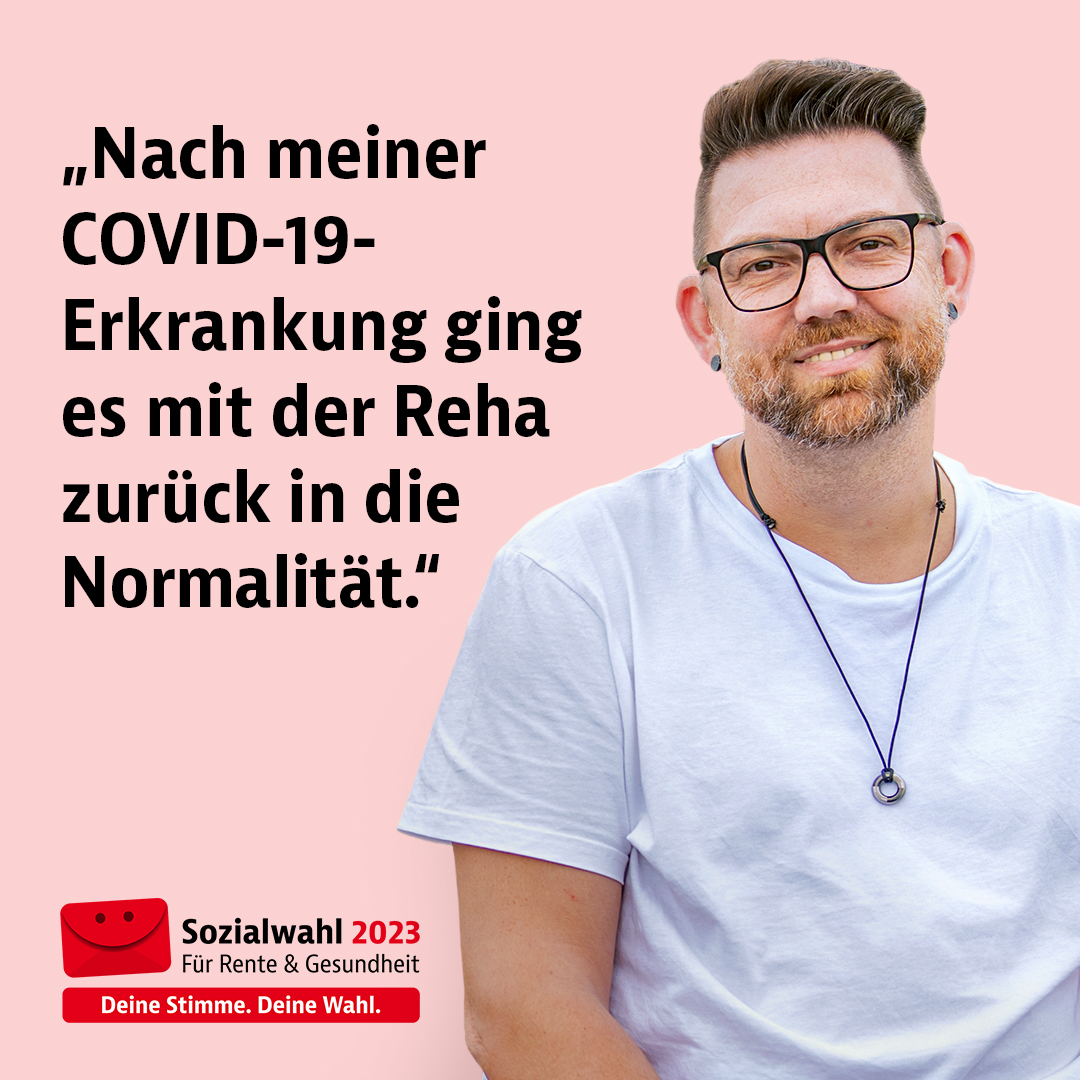 Wegen Post-COVID hatte Stefan schwere Atemprobleme. Eine Reha half ihm zurück ins Leben. Welche Reha-Leistungen in 🇩🇪 umgesetzt werden, beschließt das Sozialparlament der Rentenversicherung. 

Was die Parlamente noch können, findest du hier 👉sozialwahl.de