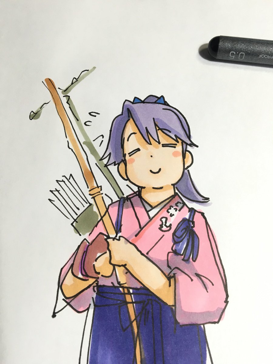 足柄(艦これ) 「にく 」|ひじからのイラスト