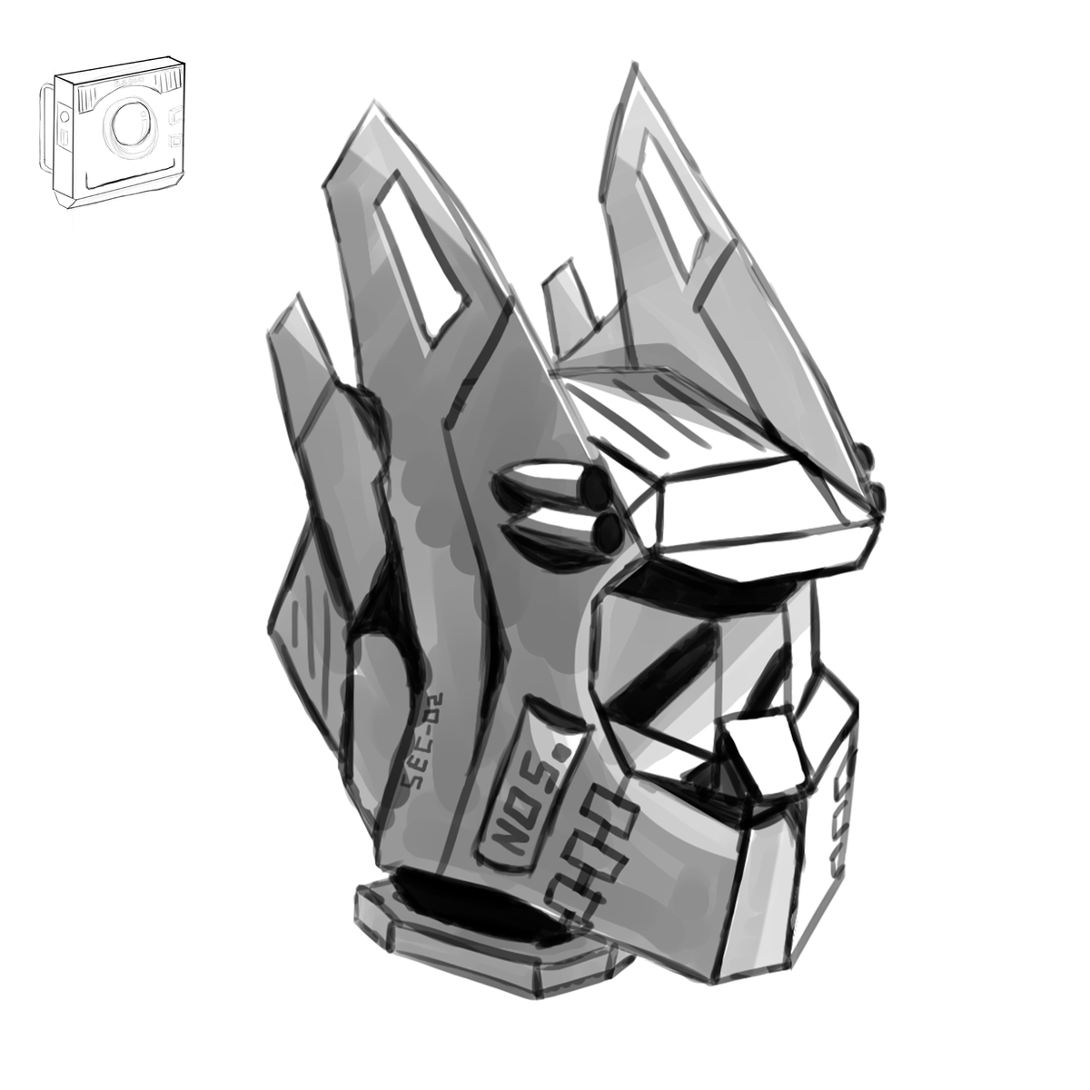 zyronvfx's tweet photo. Made this Helmet today while doodling on photoshop
(subconsciously Inspired by Halo) 
---------------------------------------
#Sketching #digitalart #DigitalArtist #sketch 
#scifi https://t.co/JRitRxsZ75