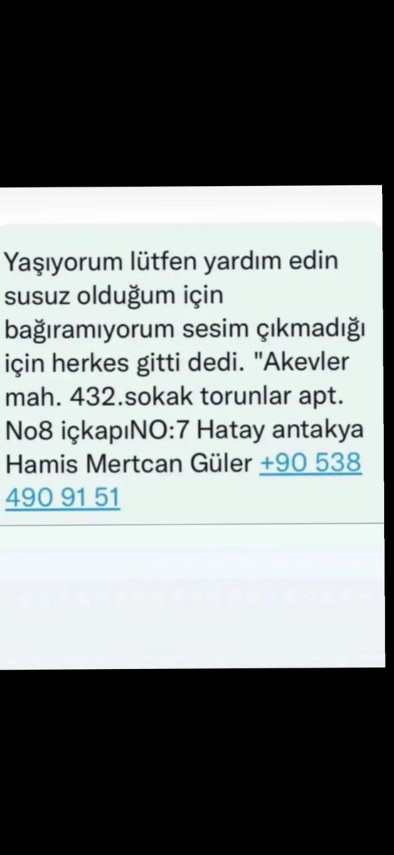 mstf_srsc's tweet image. #AFADhatay #depremsondakika #hatay #ACİL #YARDIM #SESGELİYOR #AFAD