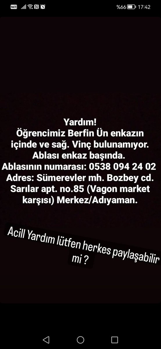 #AHBAP #adiyamandeprem #AdiyamanYardimBekliyor #AFAD #haluklevent #oğuzhanuğur