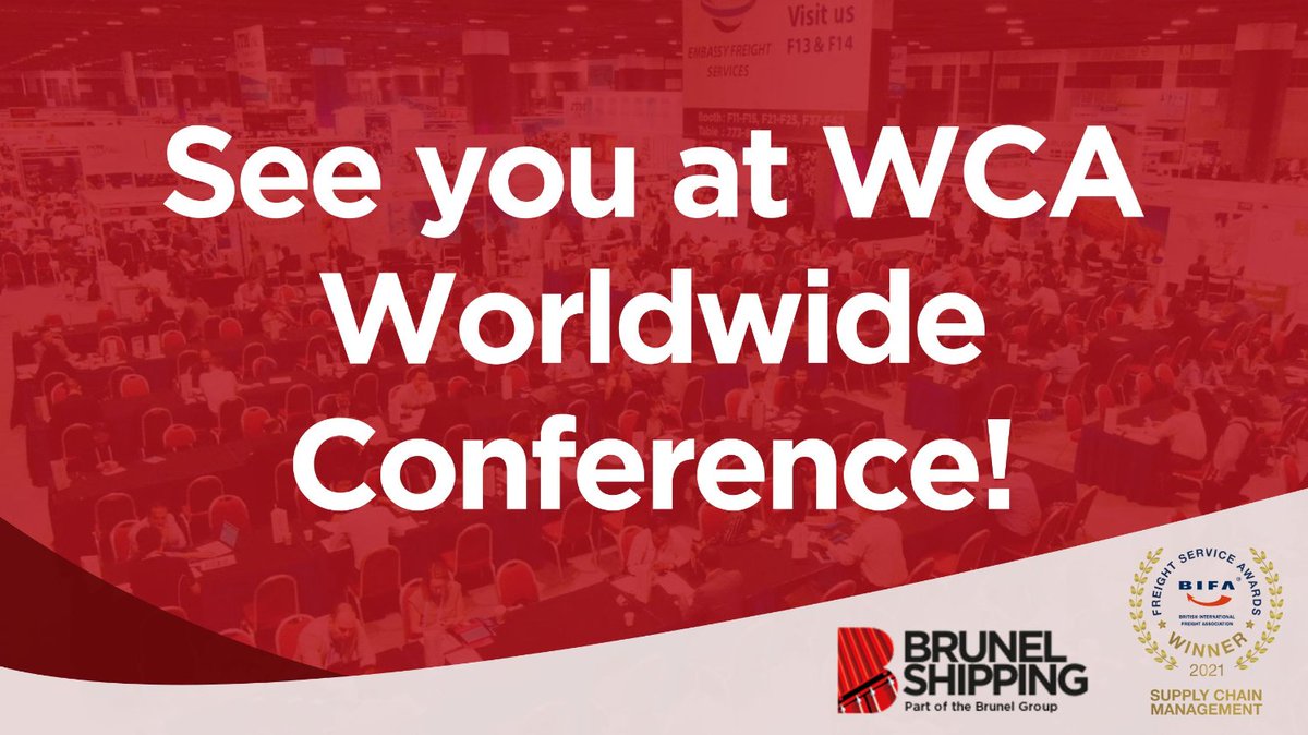 We are looking forward to attending this year's @wca_world Worldwide Conference in Singapore next week, marking their 25th anniversary of this annual event. Come and see us at booth B43, to discuss your supply chain requirements with a strong UK partner. #WCAworldwide 🌍