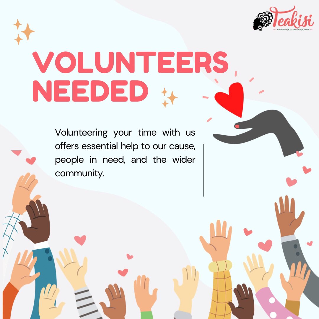 We are looking for enthusiastic, curious and thoughtful people to join our volunteer team! If you are interested, please read the text in the below link carefully before applying! 👇🏾

teakisi.com/volunteer-with…

#VolunteersNeeded #VolunteerWithUs #Teakisi #GoodCause