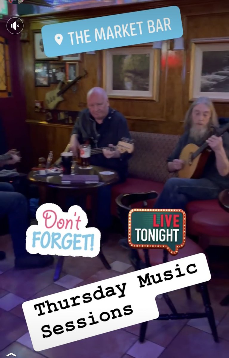 Lovely Acoustic 🎼Sessions Every Thursday <a href="/nugentsbar/">Market Bar Drogheda</a> in Drogheda 
All Musicians &amp; Singers Welcome 
and if you can’t do either sure pop in for a Drink &amp; tell a story we don’t even mind if it’s a True Story 😆😜
#TheMarketBar #ExcellentGuinness
#supportlivemusicvenues