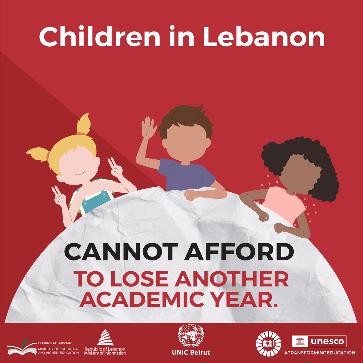 UNESCOBEIRUT's tweet photo. 🇱🇧The Multi-Year Resilience Program (MYRP) seeks to ensure that 875,000 most vulnerable crisis-affected girls &amp; boys: 
🔵Have equal access to quality education
🔵Return to school
🔵Complete their educ.
🔵Prevent from dropping out

👉https://t.co/BSwuqicIa9
#TransformingEducation https://t.co/E5l8UAtV56