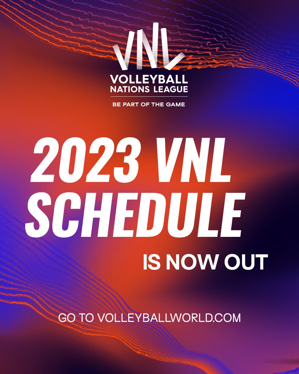 SCHEDULE IS HERE 🤯🥳🤩!!!

Link: bit.ly/3Ib8BfH

Can't wait for all of you to #BePartOfTheGame again!

🏐 #volleyball #VNL #VNL2023
