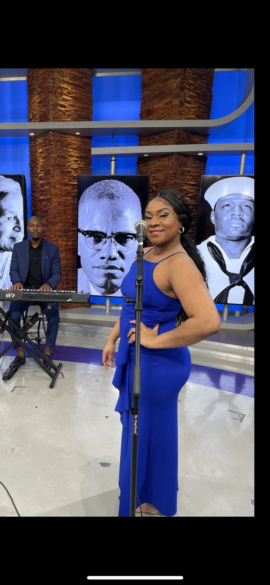 BrittanySoul's tweet photo. What a Beautiful Honor &amp; Experience singing the Black National Anthem via Channel 8 News! https://t.co/wykDc8kecj