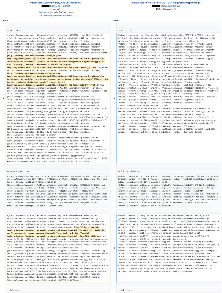 Politisches Wikipedia on Twitter: \u0026quot;\u00c4nderung beim Wiki-Eintrag zu ...