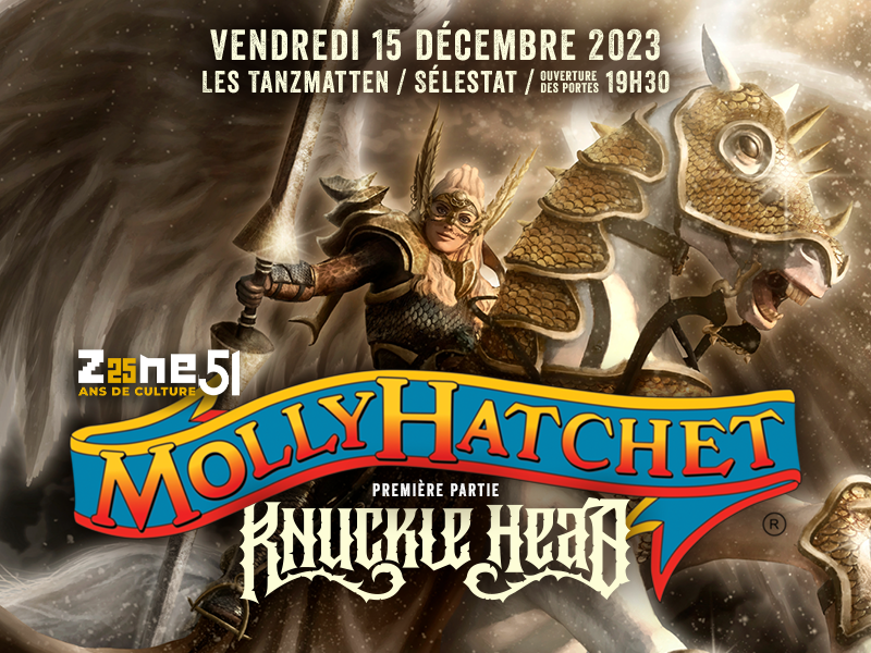 [ MOLLY HATCHET + KNUCKLE HEAD ven 15 déc - Sélestat ]

zone51.net/evenements/mol…

#mollyhatchet #knucklehead #zone51 #selestat