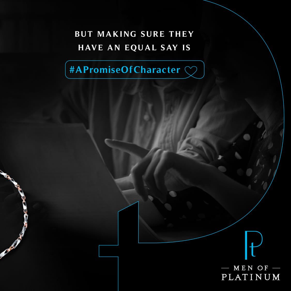 men_of_platinum's tweet photo. Celebrate the month of
Valentine’s with a #PromiseOfCharacter. Show your love not only by making your
partner feel heard but also by ensuring they have an equal voice. Make a promise
that lasts a lifetime, just like Platinum. https://t.co/6OKnzIBOv7