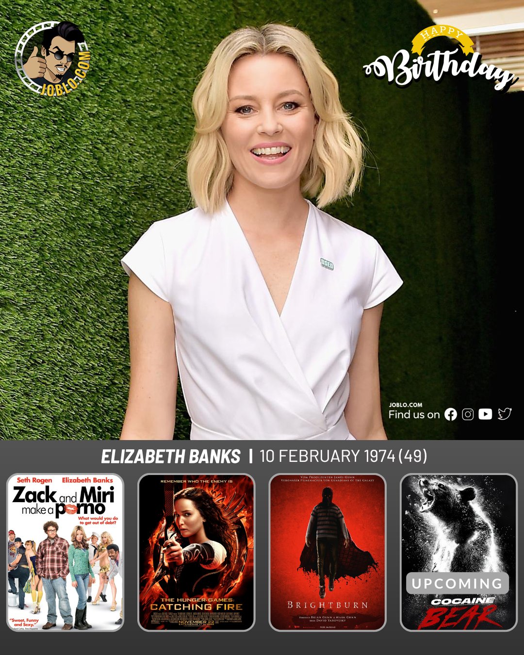 Happy birthday Elizabeth Banks!  