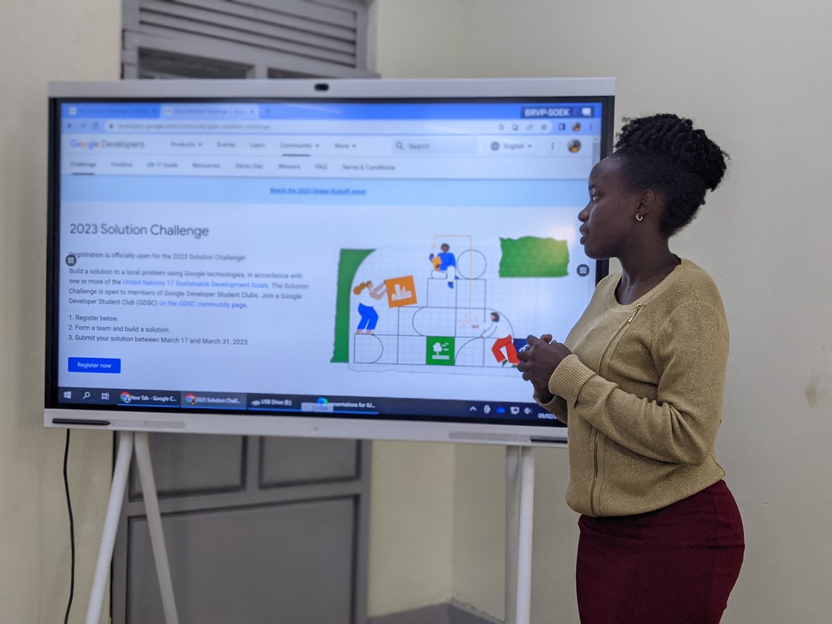 unbowed_atwiine's tweet image. Yaayyy! We have our GDSC solution challenge info session going on now at @iufckabojja We have awesome guest speakers... #solutionchallenge #GDSC @gdsc_uganda @WTMKampala @SedrickOtolo3 came through too. Very inspiring and Insightful Session.