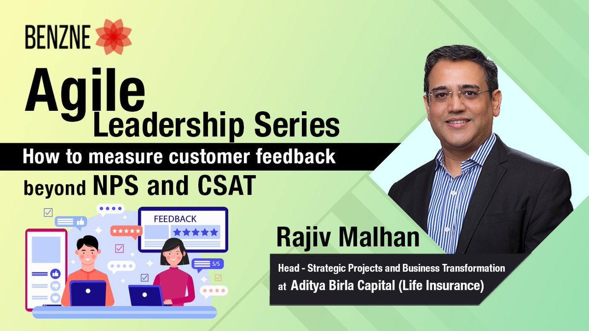 Watch our Agile Leadership Series with Rajiv Malhan where he described that how to measure customer feedback beyond NPS & CSAT.

#Benzne #Agileleadership #agile #leadershipseries #benzneconsulting #tutorial #youtubetutorial