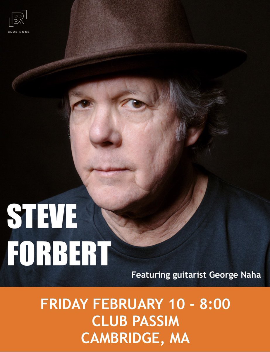 I will be performing live with lead guitarist George Naha at Club Passim this Friday, February 10th in Cambridge, MA. Come out and see us!

Doors 7pm / Show 8pm
Tickets: bit.ly/3tpF6hR

#steveforbert #clubpassim #cambridgema #georgenaha #concert #upcomingshow #folkrock