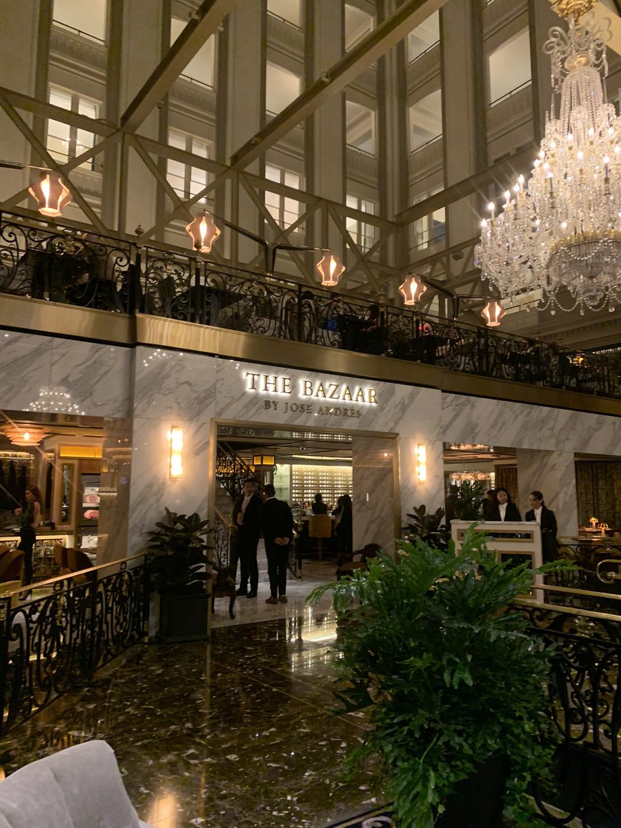 GigiWDC's tweet photo. Fantastic opening night dinner at @Bazaarbyjose at the new @WaldorfAstoria Washington, DC! Very excited to have another great restaurant by @chefjoseandres @joseandresgroup in the @DowntownDCBID neighborhood! https://t.co/hdhxOKBgvB