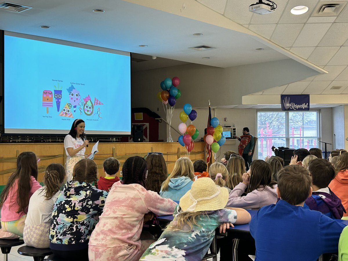 MrsBoyleAWLS's tweet image. So excited to have author (and Waterville parent) Shana Strole here to teach us about kindness! #literacy #righttoreadweek