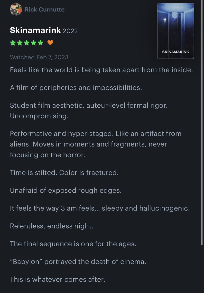 So, yeah. I kinda liked “Skinamarink”.