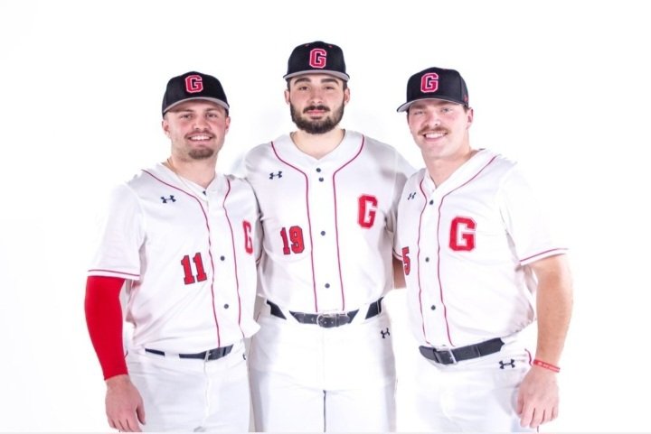 Our 2023 captains (L to R). Senior Anthony Tambellini, Soph Mally Kilbane, and Senior CJ Saylor.