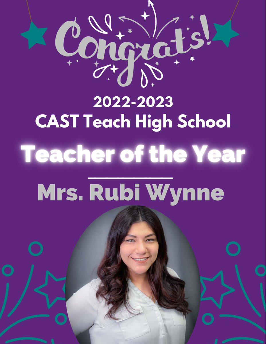 NISDCASTTeach's tweet photo. Congratulations, Mrs. Wynne!  CAST Teach inaugural Teacher of the Year 22-23!  We are blessed that you are part of our family! https://t.co/ZPajrL1jbl