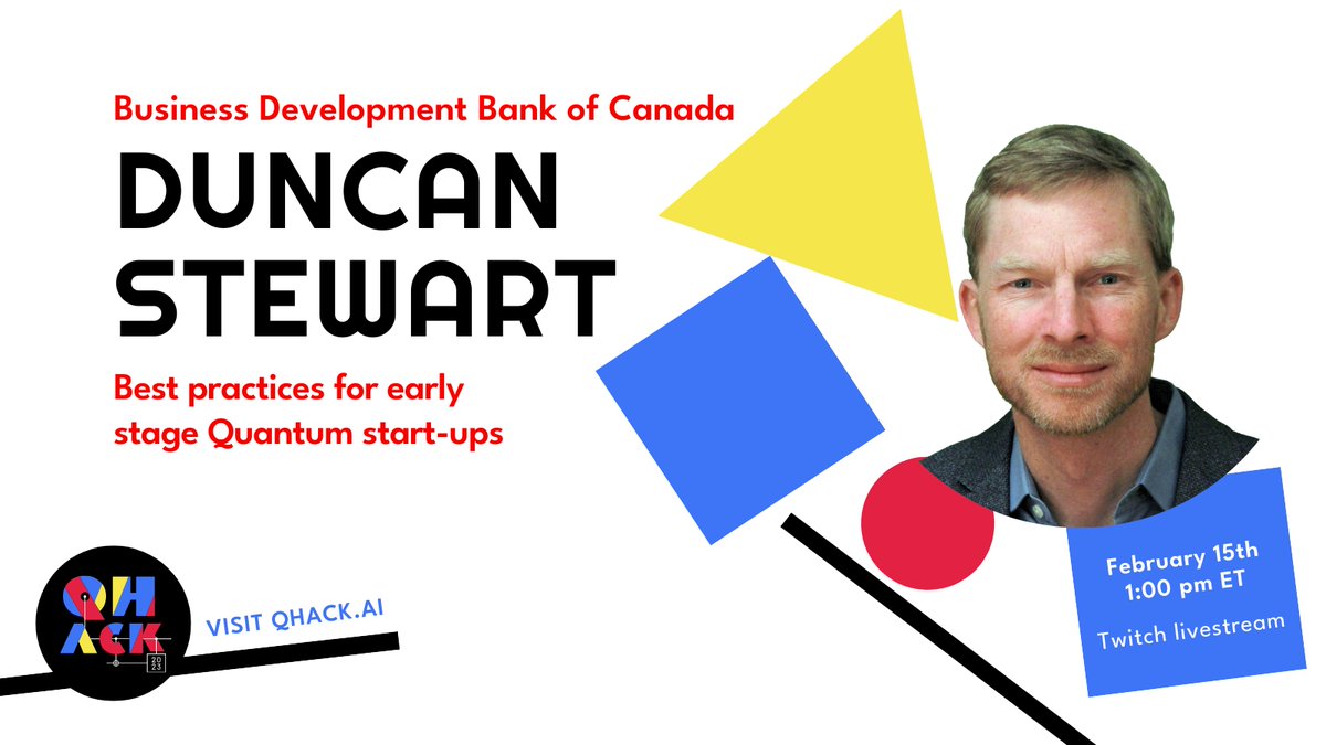 PennyLaneAI's tweet photo. #QHack2023 Speaker 🎤

Join Duncan Stewart for a talk on:

"Best practices for early stage Quantum start-ups"

Wednesday Feb 15 at 1 PM ET

https://t.co/CuiZhVE3HP

Sign up today at https://t.co/EdmmMI4ne2 https://t.co/YR70EdiGjJ