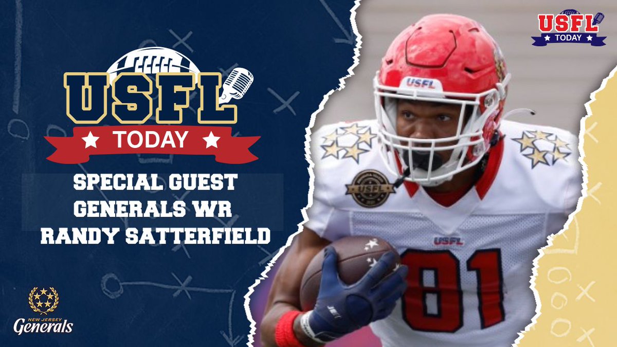 SsportsGenius's tweet image. @USFLGenerals WR  @Rando401 Randy Satterfield is my guest on Generally Speaking. Randy is a determined guy with a diverse focus in life beyond football. Listen as we talk about Randy's art, life, his roots in New Jersey and yes, football. 

youtu.be/SrAUrTPDTXE

#USFLToday