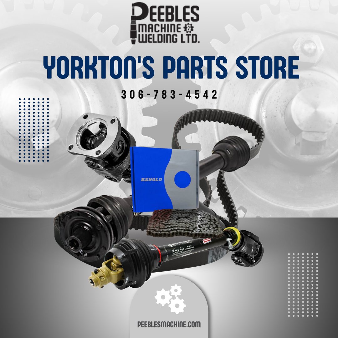 Peeblesmachine's tweet photo. Why waste time running around or waiting for shipping? We carry a wide selection of in-house replacement parts. 
#peeblesmachineandwelding #peeblesyorkton #weldingyorkton #machining #parts #welding #yorkton #renoldsrollerchain #lineboring #timkenbearings #ptoparts #driveshafts https://t.co/ZhT4s45gZ1