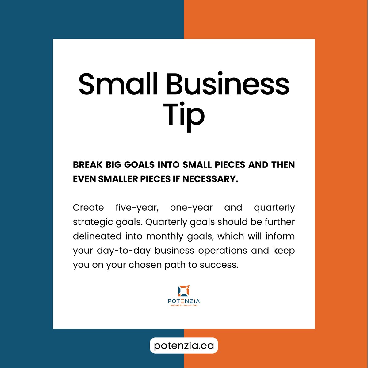 PotenziaSMB's tweet image. Small Business Tip Thursday.

Share a business tip that has been helpful to you in the comments below.

#businessstrategy #smallbusinesscoach #smallbusinessstrategist #smallbusinesssolutions #smallbusinessgrowth #entrepreneurship #smallbusiness #businesscoach