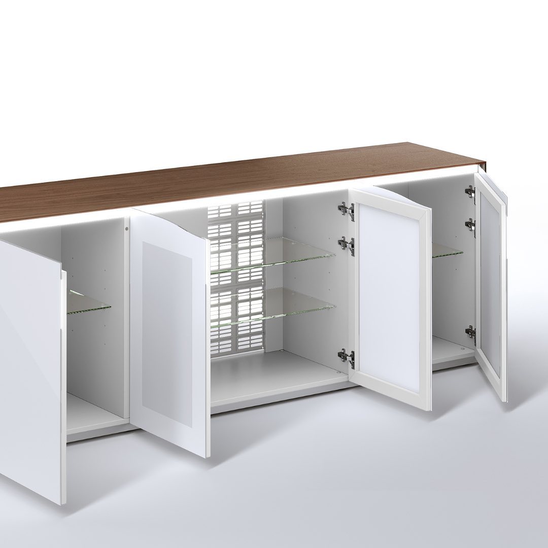 Antoniniml's tweet image. Handcrafted in a walnut body with white glass doors, Michele TV Unit is modern and elegant. Give a new look to your living space with Michele TV Unit. Made in Italy. 
Visit us for more info Boca Raton, FL 561-757-6988.
#antoninimodernliving #tvstand #entertainmentunit #modern