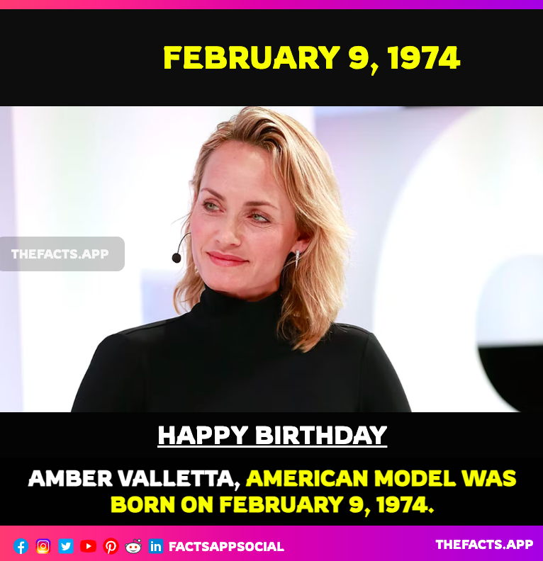 factsappsocial's tweet photo. #OnThisDay #DidYouKnow #AmberValletta (@ambervalletta), #American #model was born on February 9, 1974. Please Like,Follow and Retweet. #Vogue #Gamer #HouseOfStyle #fashion 

https://t.co/gg2Y9cmVvP https://t.co/cF4bDhYb0H