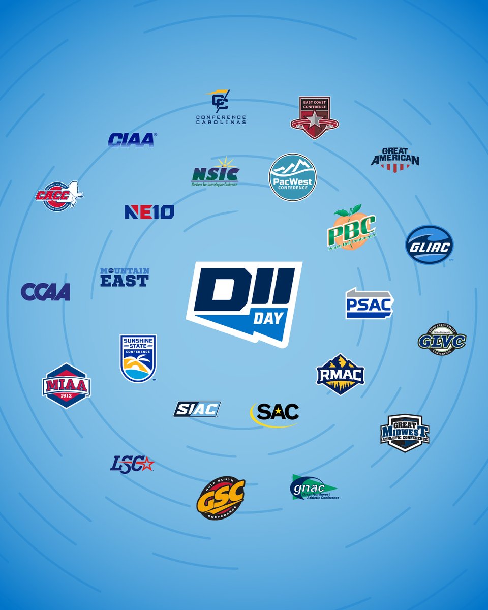 It's #D2Day! Join the rest of the #PSAC and @NCAADII Athletics in celebrating all things DII!

#PSACProud