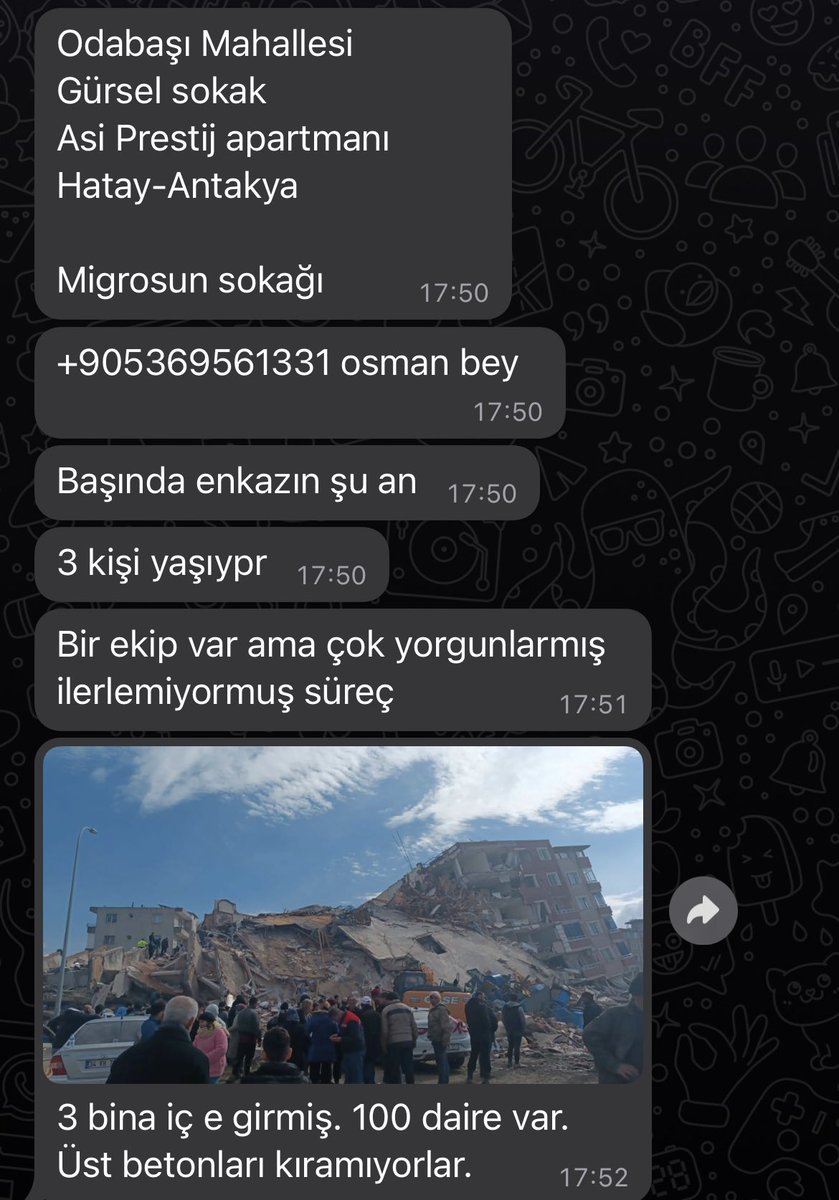 3 kişi HAYATTA ben bizzat konuştum. 
Ekip eksik beni seven kim varsa buradaki 3 kişiyi kurtarmaya gitsin 😥😔😞