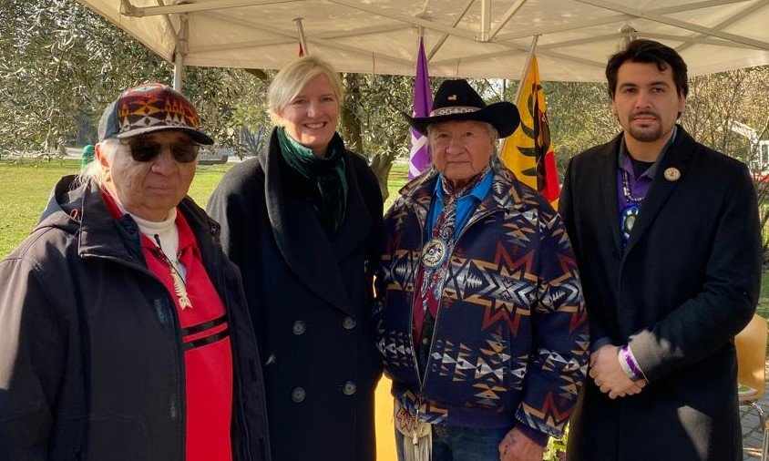CanadaGeneva's tweet photo. 100 years after Chief Deskaheh’s travel to #Geneva, Indigenous Peoples still can’t fully participate at the #UnitedNations. https://t.co/PmZymOFlRG