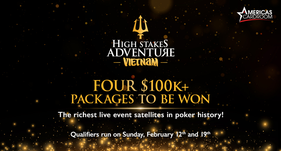 ACR_POKER's tweet photo. ⚜️Want to win the poker adventure of a lifetime? That’s what’s in the cards for two lucky players thanks to this weekend’s #HighStakesAdventure: #Vietnam qualifier.  

😱Learn how to win your $100K + FREE Trip (on us) for as little as $2.50.
😎https://t.co/CdBMOYevFB

#ACR #Poker https://t.co/p1aLaOpsVX