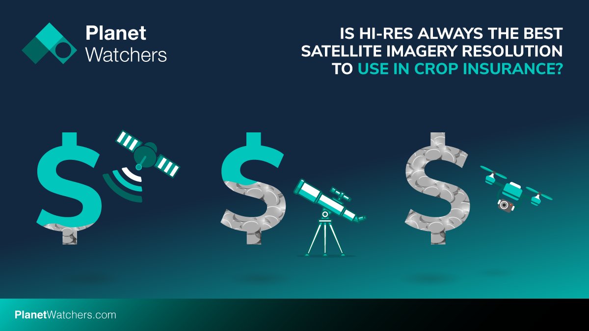 PlanetWatchers's tweet photo. View our latest infographic to identify the right level of imagery resolution based on your use case. 

View infographic: https://t.co/tdnUfKqDM3 

#planetwatchers #satelliteimagery #cropinsurance #agtech #insurtech #drones #imageresolution #infographic https://t.co/nUXbud6cQ7