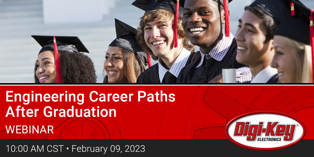 digikey's tweet image. Join us with panelists from @sparkfun @Infineon @UCSanDiego as we discuss next steps after 🎓

🗓️⏰: Feb 9th, 2023 10 am CST 
✍️: dky.bz/40ctQo6

✨Register to receive the recording✨