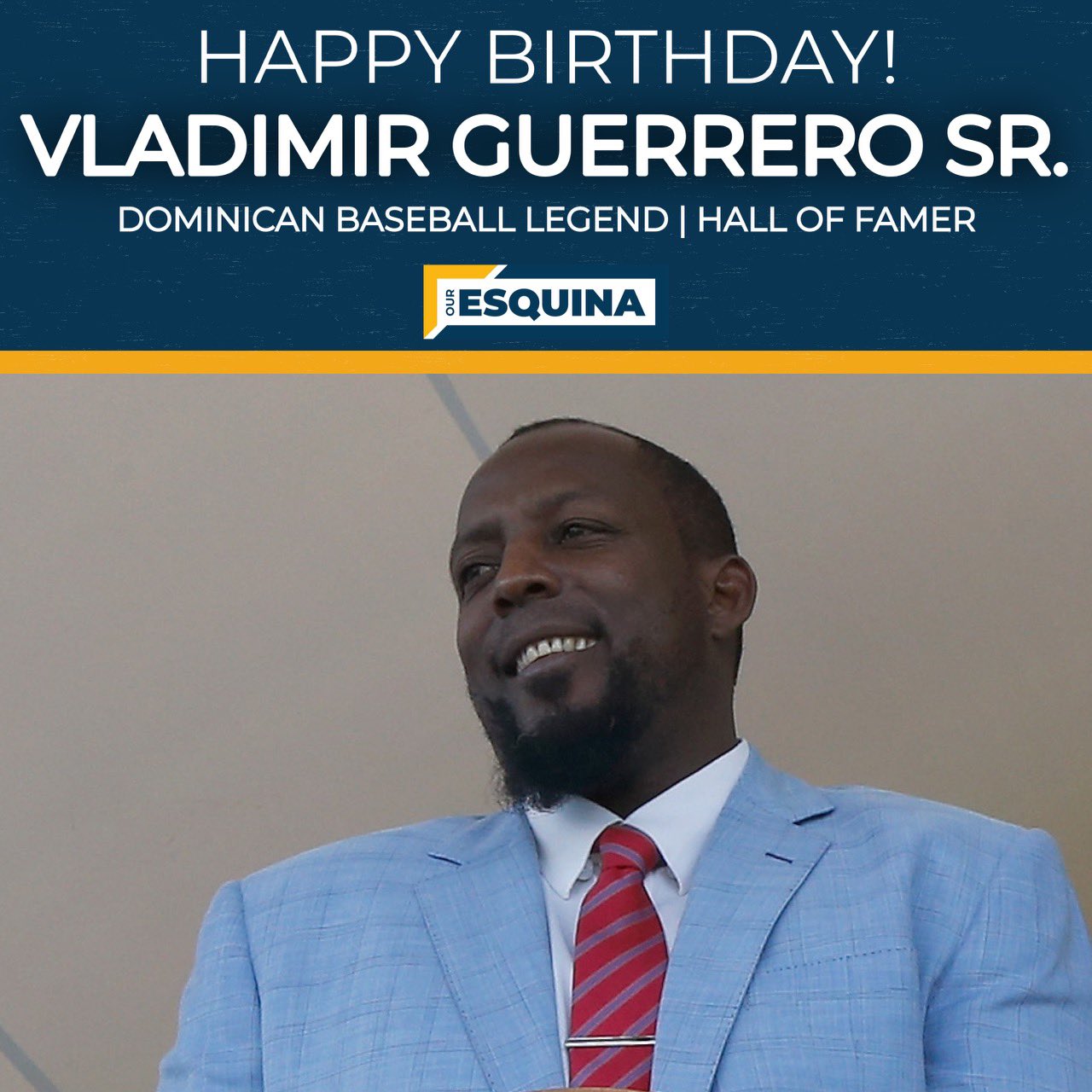 Happy 48th birthday to of Famer Vladimir Guerrero Sr. 
Feliz cumpleaños,  