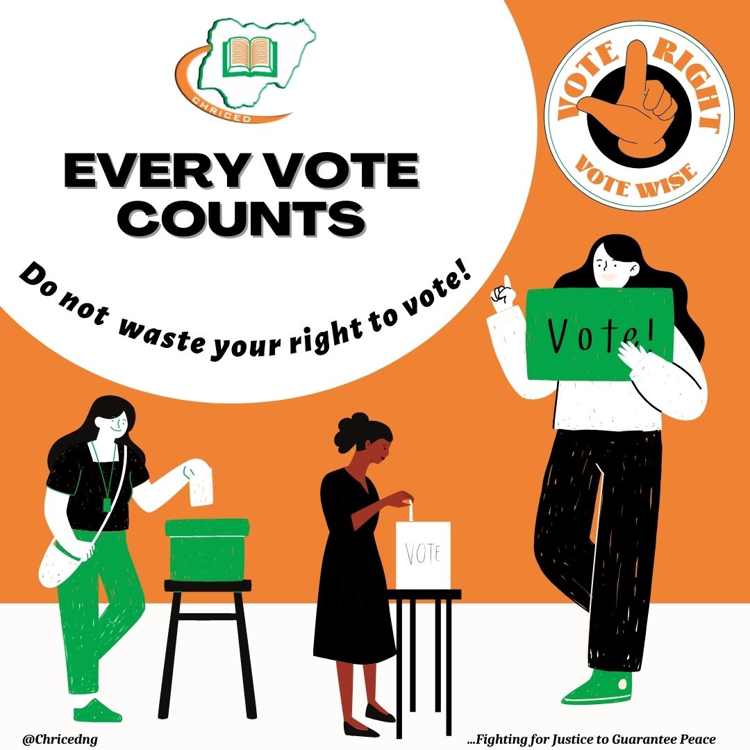 chricedng's tweet photo. It's 15 DAYS TO #NigeriaDecides2023.
You lose your right to complain if you fail to go to the polls!
Get ready to #VoteWisely
#VoteForYourself 🙏
#Elections2023✅
#UseYourPVC🔊 https://t.co/1Bdlh3U1Kj