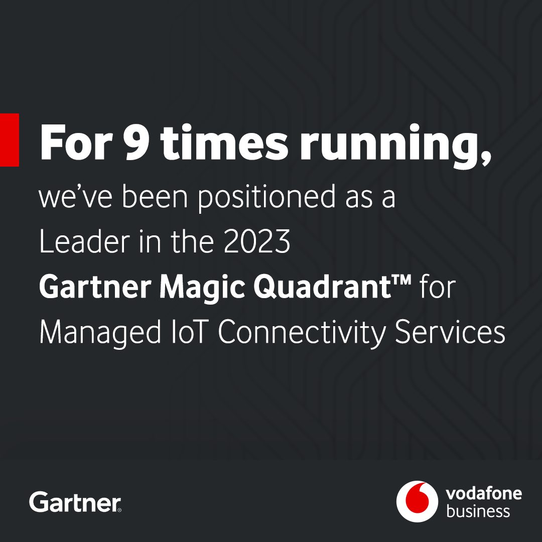 VodafoneBiz's tweet image. Great news: Gartner has named us as a Leader in the 2023 Gartner® Magic Quadrant™ for Managed IoT Connectivity Services, Worldwide. See the full report here: vdfn.biz/G8abCd
 
#MagicQuadrant #IoTConnectivity #IoT