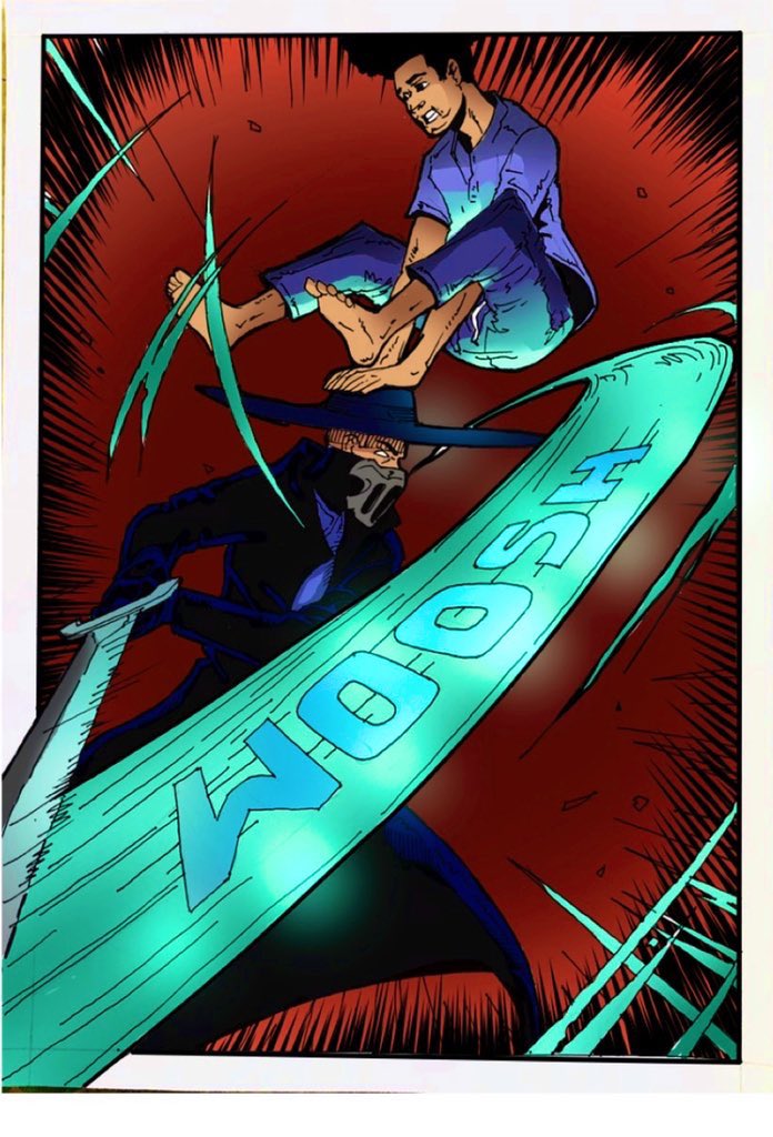 ijayacomic's tweet photo. Today it’s a throwback to the time when Aare created @nikestore swoosh logo while escaping the Iku Squad. 

Read Chapter I if you think thats cap. 

RT 🔁, Like ❤️ and engage to win 2x Ascension List spot 🧘‍♀️⬆️.. https://t.co/NBe62vNFng
