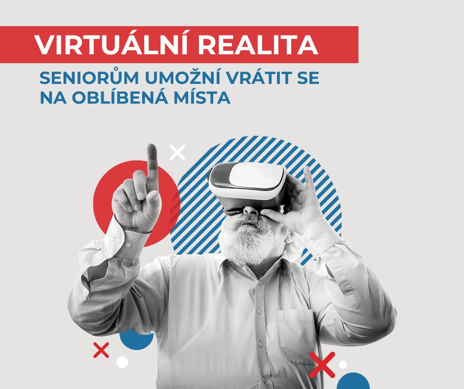 TACR_cz's tweet photo. Studie potvrdily, že dobře vytvořený virtuální zážitek může podpořit naplnění některých klíčových potřeb seniorů. Experti proto vyvinuli sadu virtuálních zážitků, díky kterým se vrátí na oblíbená místa nebo navštíví nová. Více 👉https://t.co/t0BDtDeJ9j #podporenoTACR #programETA https://t.co/nVCYyrfhNm