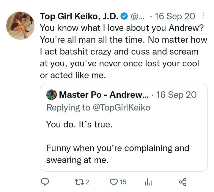 Top Girl Keiko, J.D. on Twitter "People ask me on here everyday why I