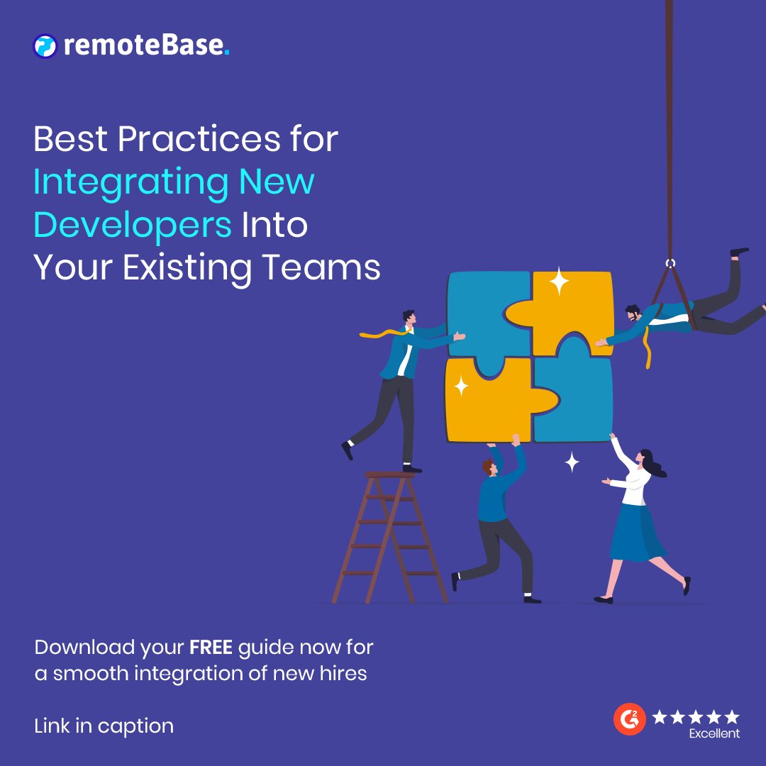 RemotebaseHQ's tweet image. Whether you are a team leader, manager, or simply interested in improving your team's integration process, this comprehensive guide has something for everyone. 🌟
🌐 Download your FREE guide: remotebase.com/guide/integrat…
#futureofsoftwareengineering #innovativetrends2023 #remotework