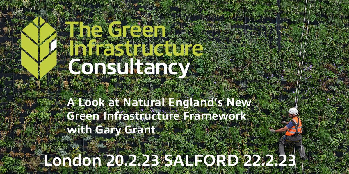 TheGIC_'s tweet photo. Join us to take a look at Natural England's new green infrastructure framework with the lead author of the design guide Gary Grant. We will be in London on 20/2/23 and Salford 22/2/23. Book your spot...
https://t.co/g5xQs20BI8 https://t.co/PKcBeurg9M